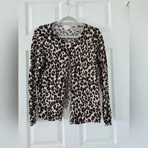 Animal Print Cardigan in size M